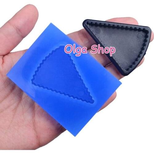 PYL532 47.1mm x 35.6mm Triangular Plate Silicone Mold Fondant Cake Decoration Candy Resin Clay Earrings Necklace Craft Soap