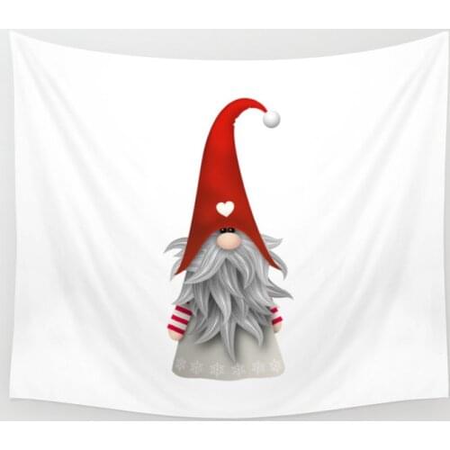 Christmas Gnome Tapestry Wall Hanging Room Carpet Dorm Psychedelic Tapestries Art Home Decoration Accessories Living Room Decor