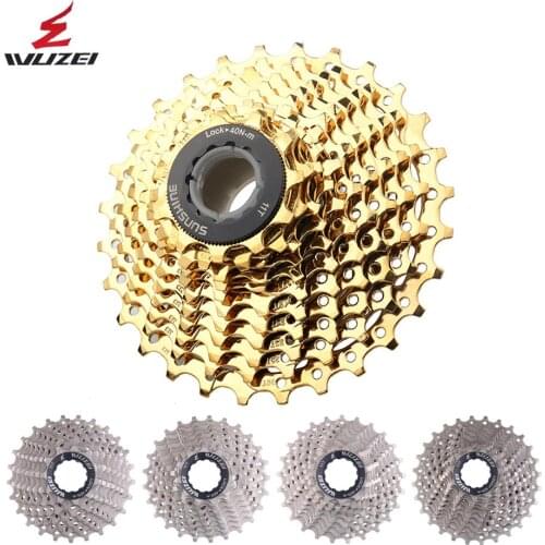 WUZEI Road Bike 8/9/10/11/12S Flywheel 23/25/28/30/32/34/36T Free Wheels 24/27/30S Cassette Sprocket Steel All Size Bicycle Part