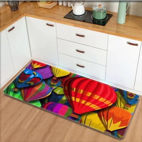 Modern Kitchen Mat Bedroom Entrance Doormat Home Hallway Floor Decoration Living Room Carpet Colorful Bath Mat Anti-Slip Rug