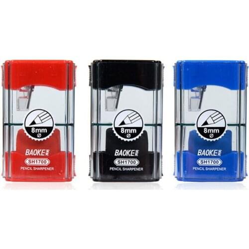 Pencil Sharpener Student Handle Transparent 3 Colors Apply to 8mm