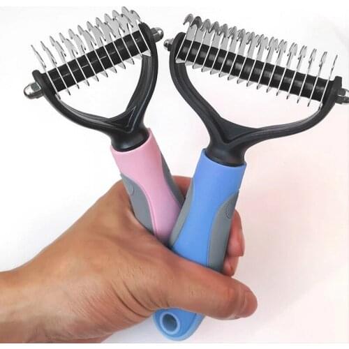 Pet Cleaning Supplies Dog Comb Open Knot Hair Comb Stainless Steel Pet Comb Pet Grooming Supplies