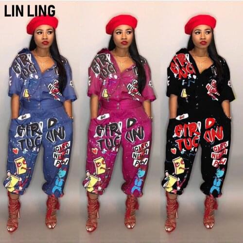 LINLING Womens Casual Solid Color Loose Fit Baggy Harem Overall Jumpsuit Sleeveless Button Long Pants Rompers