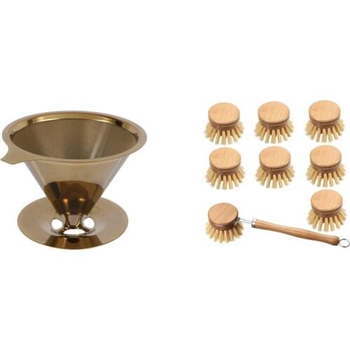 1 Pcs Coffee Machine Cleaning Brush Spoon Angled Detergent & 1 Pcs Oven Mitts Silicone Heat Resistant Pinch Mitts