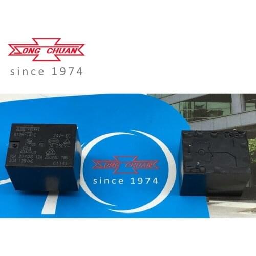 SONGCHUAN RELAY 812H-1A-C 24VDC 12VDC 4pin 812H-1A-C 12V 24V Brand new and original relay