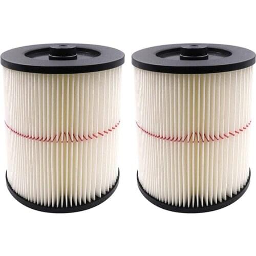 2Pack Filter for Vac Filter Craftsman 17816, 9-17816 Replacement Wet Dry Vac Air Filter for Shop Vacuum Cleaner Parts