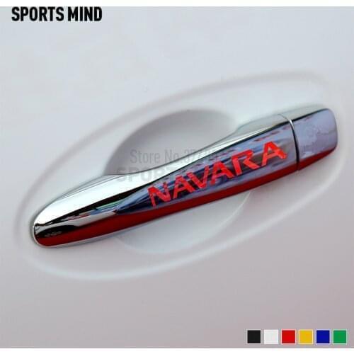 3 Sets For Nissan Navara NP300 D40 Nismo Car Accessories JDM Car Styling Door Handle Car Sticker Decal Automobiles