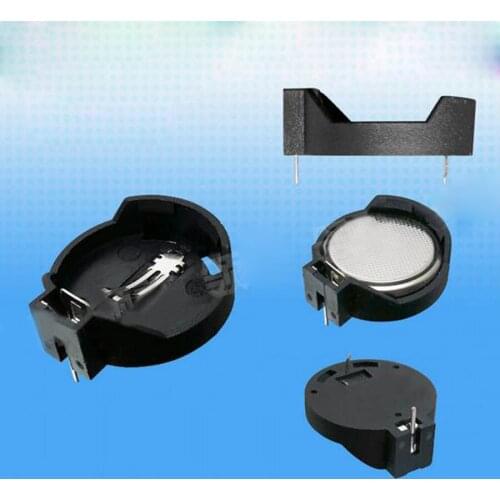 50pcs button battery cell holder button battery socket case heat resist environmentally friendly battery not included