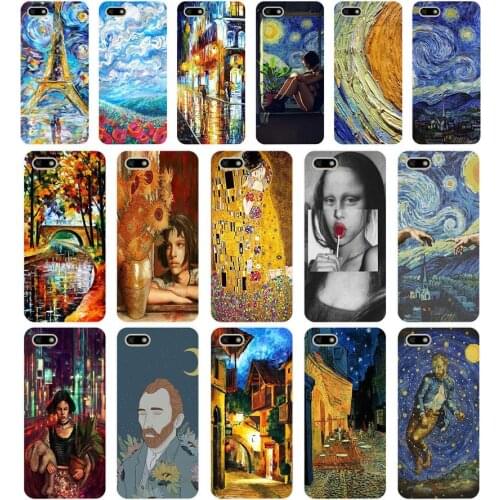75AA Van Gogh Art Soft Silicone Tpu Cover phone Case for Huawei Honor 7A PRO 5.45 5.7 7C 7X Y5 2018