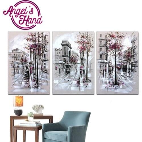 3 pcs/set,DIY 5d Diamond Painting abstract,London street,Diamond Embroidery Cross Stitch needlework Rhinestone Home Decor mosaic