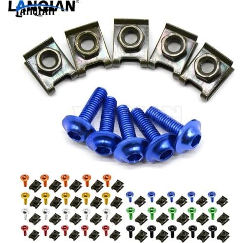 6mm Motorbike CNC Fairing body work Bolts Screws 5 pcs For YAMAHA TDM 900 TDM900 FJR 1300 FJR1300 XV750 SE Virago XV535 XS650