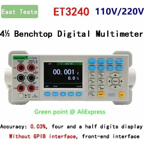 Professional Automatic 22000 Counts ET3240 4½ Benchtop Digital Multimeter with 3.5 Inch TFT Large Clear Screen High Accuracy