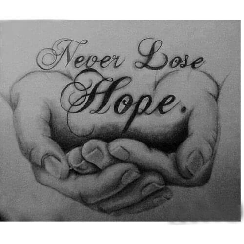 Diy 5d Diamond Embroidery display Diamond Mosaic Hand Hope text full Square Round Diamond Painting Cross Stitch StickerZP-2889