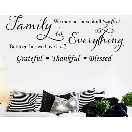 Wall Decals Family Is Everything We May Not Have It All Together Quotes Stickers Vinyl Bedroom Livingroom Mural Decor RU2346