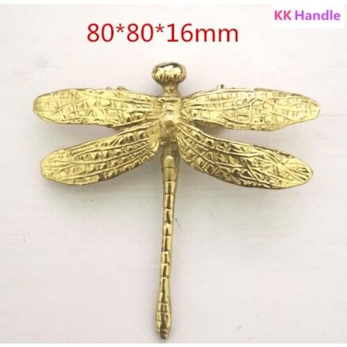 Insect shape/Brass Furniture Handles Door Knobs and Handles for Cabinet Kitchen Cupboard Drawer Pulls Home Decor