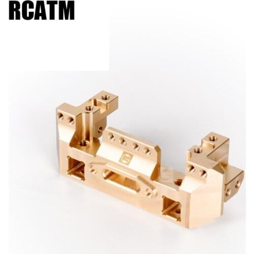 Multi-Function Steering Gear Front Copper Bracket Built-in Steering Gear Winch Bracket for 1/10 RC Crawler Car Traxas TRX4