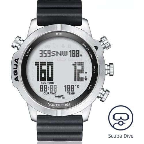 Mens Outdoor Sports Waterproof Smart Diving Computer Watch Altitude Air Pressure Compass Temperature Electronic Watch