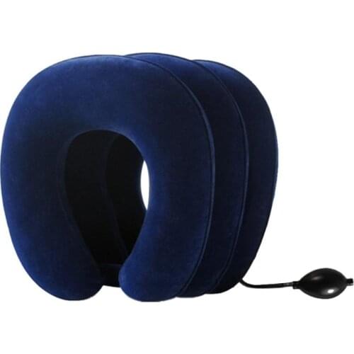 U Neck Pillow Air Inflatable Pillow Cervical Brace Neck Shoulder Pain Relax Support Massager Pillow Air Cushion Traction Soft
