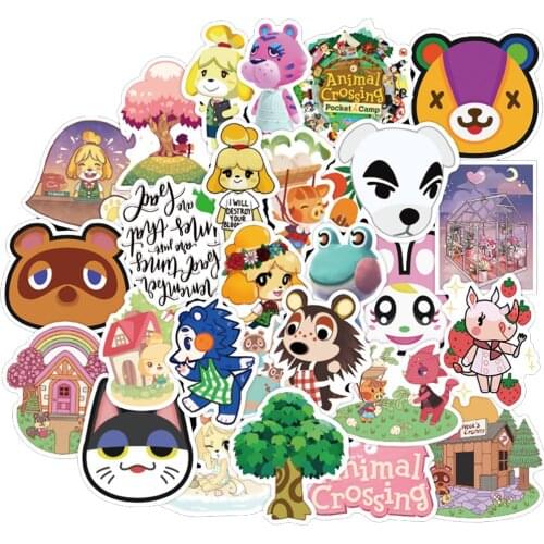10/50PCSAnimal Crossing Game Stickers Skateboard Fridge Guitar Laptop Motorcycle Travel Luggage Classic Toy Sticker for Kid Gift