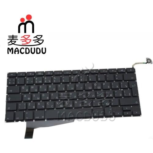 New RU Russian Keyboard And Screws For 15.4" MacBook Pro A1286 2008 *Verified Supplier