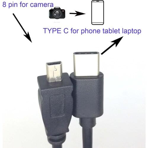 TYPE C OTG CABLE FOR Olympus CB-USB7 X-15-30-40-41-42-43-560-730-745-750-785-790 camera to phone edit picture video
