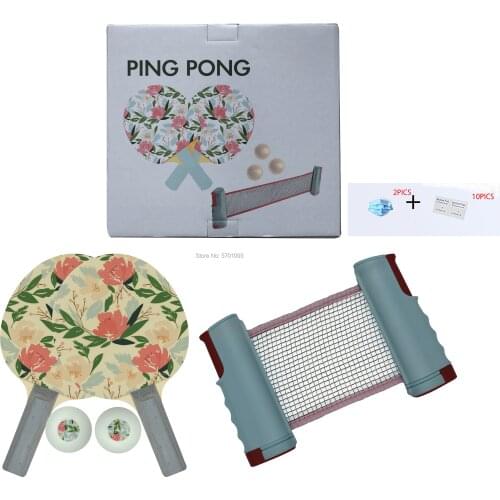 Ping pong PSF002 Professional Table Tennis Sports Trainning Set Racket Blade Mesh Net Ping Pong Student Sports Equipment Simple