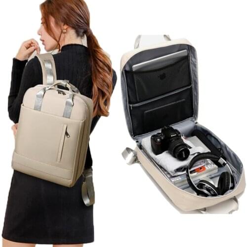 Chuwanglin Anti-theft Bag Travel Backpack Large Capacity Business USB Charge Men Laptop Backpack College Student School Bag L901