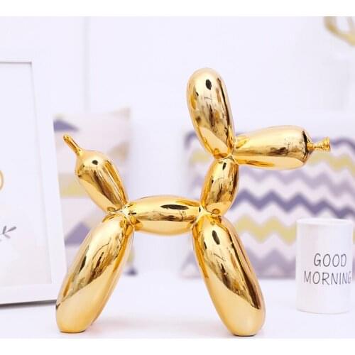 Modern Balloon Dog Resin Home Decoration Accessories Wedding Decor Desktop Ornament Abstract Crafts Sculpture