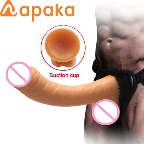 Strapon Penis Panties for Lesbian Gay Realistic Dildo Suction Cup for Woman Wearable Elastic Harness for Different Size Dildos