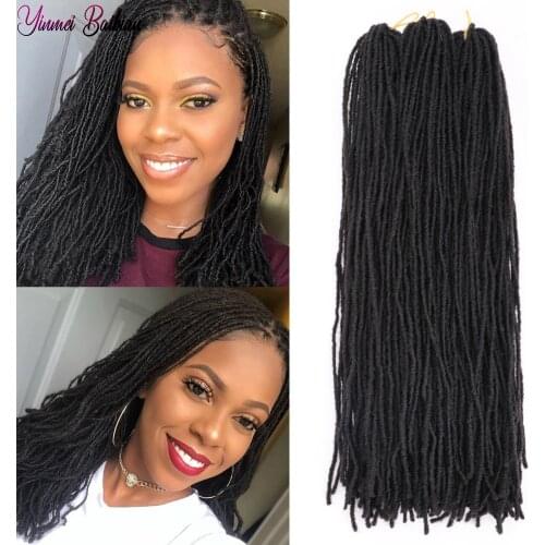 Sister Locks Dreadlocks Hair Extensions Crochet Braids Dread Locs Crochet Hair Synthetic Braiding Hair for Women Red Black Brown
