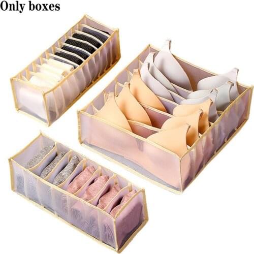 Underwear Bra Socks Panties Storage Boxes Cabinet Organizers Wardrobe Home Room Organization Drawer Divider Dormitory Save Space