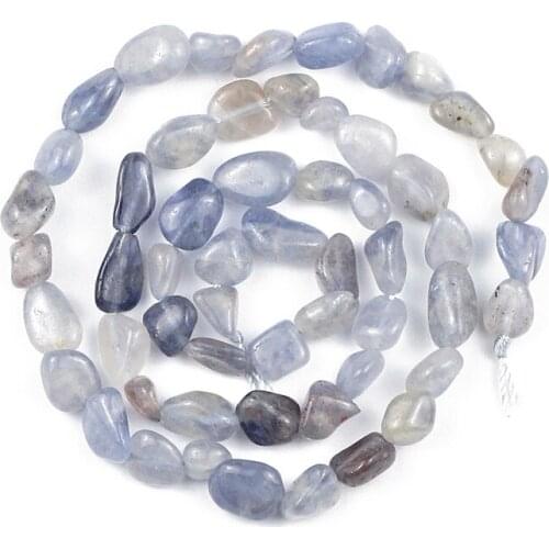 YHBZRET 4~8mm Natural Lolite Irregular Gravel spacers Loose Stone beads for Jewelry making bracelets necklace DIY accessories