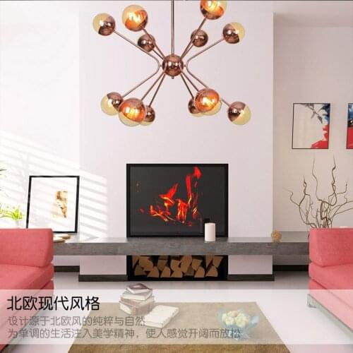 Iron led light creative pendant lights gold pendant light cocina accesorio lustres lustres para quarto luzes de teto avizeler