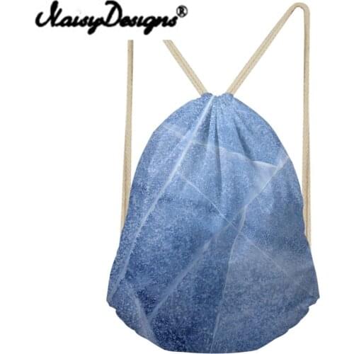 Noisydesigns 3Dspecial lines pattern Printed Drawstring Backpack for MenWomen Striped Bundle Pocket Storage pouch unisexMochila