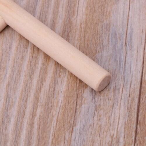 1PC T Shape Wooden Pancake Batter Spreader Stick Rolling Pin Kitchen Tool