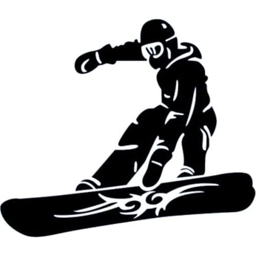14.6CM*12.4CM Skiing Sports Decor Vinyl Decal Car Sticker S9-0435