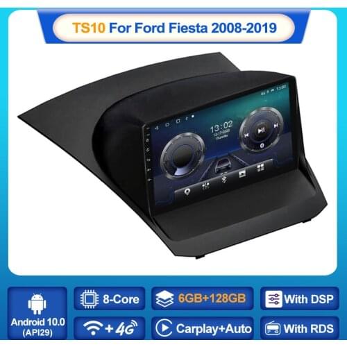 MEKEDE TS10 Car Radio for Ford Fiesta 2008-2019 Android 10 2 Din 9 Inch Multimedia Stereo Carplay Navigation GPS Car DVD Player