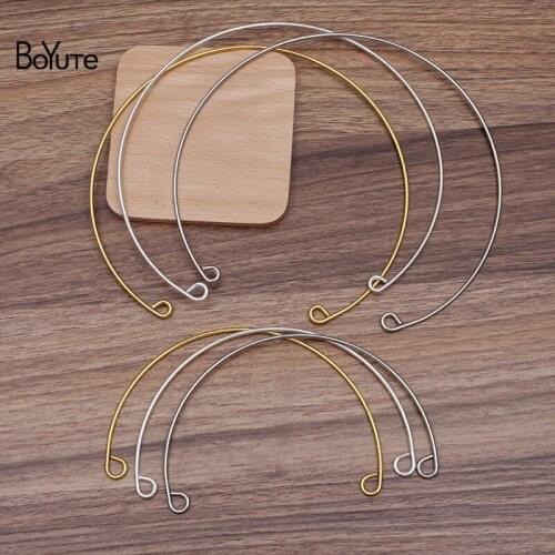 BoYuTe (10 Sets/Lot) Metal Iron Choker Line Materials Ethnic Style Bohemian DIY Handmade Accessories