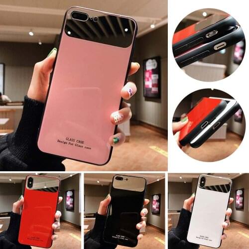 VR VAVA Plain Hard Case For iPhone 8 7 Plus X XS XR Xs Max Cases Makeup Mirror Phone Cover Fashion Women Cover For iPhone 6 Plus