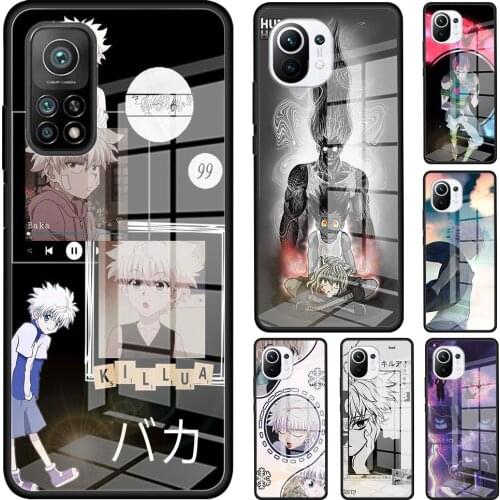 Anime Hunter X Hunters Tempered Glass Phone Case For Xiaomi Mi 11 Ultra Poco X3 NFC 10T Pro Note 10 Lite 5G 9T M2 F2 11i Cover