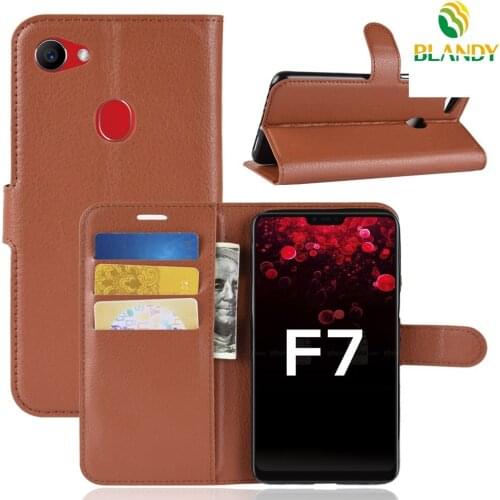 10pcs/lot For OPPO R15 dream A83 litchi Lychee Wallet Leather tpu cover Case For OPPO F7 F5 A73 A75 R11S plus
