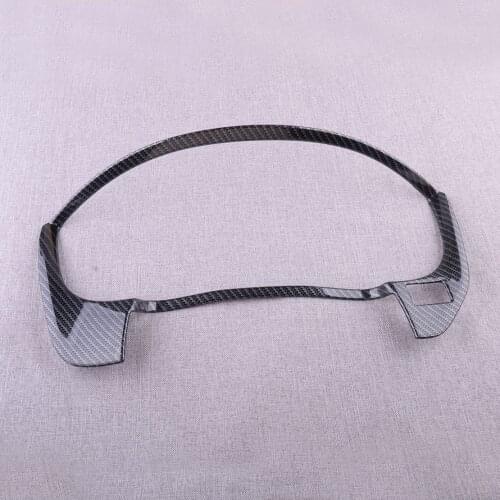 CITALL Inner Instrument Panel Cover Trim Fit For Ford Explorer 2016 2017 2018 2019 2020 Left Hand Drive Carbon Fiber Look