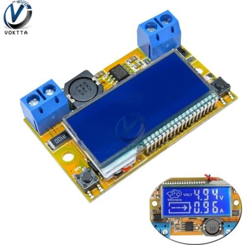 DC-DC 5-23V To 0-16.5V 3A Max Step Down Power Supply Buck Converter Adjustable Dual Display LCD Step-down Voltage Regulator