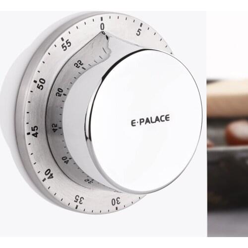 Stainless Steel Body ABS Mechanical Scale Type Magnet Kitchen dial timer reminder Timers Baking Alarm Counter