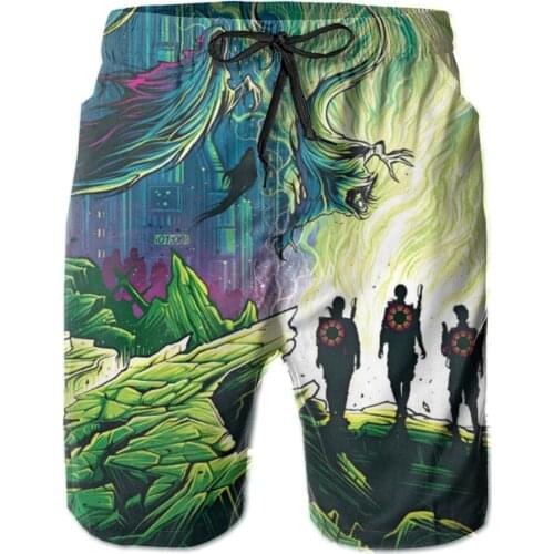 Ghostbusters Mens Swimwear Swim Shorts Trunks Beach Board Shorts Swimming Pants Swimsuits Mens Running Sports Surffing Shorts