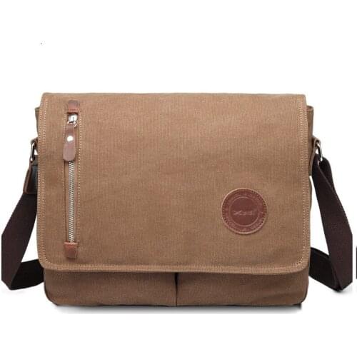 Mens Crossbody Bag Shoulder Bag School Bag Satchel Messenger Canvas Laptop Bag