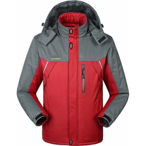 Winter Parka Mens Windbreak Plus Velvet Thick Warm Windproof Fur Coats Male Hooded Anorak Jackets Men Winter Jackets Outerwear