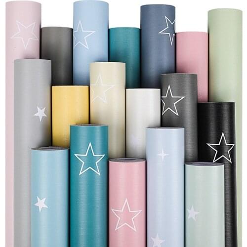 Simple star pattern Sticker Kitchen Cabinet Wardrobe Decoration Wallpaper Bathroom Waterproof Cupboard Table Paint Wall Sticker