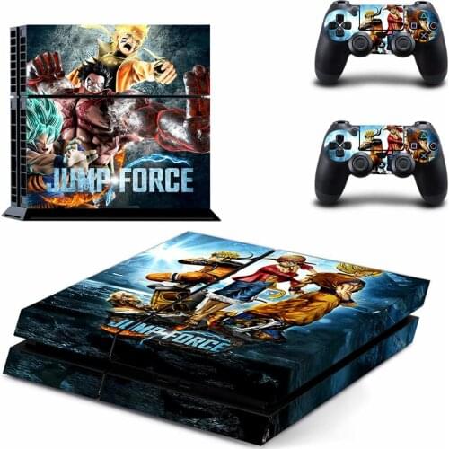 Jump Force PS4 Stickers Play station 4 Skin PS 4 Sticker Decal Cover For PlayStation 4 PS4 Console & Controller Skins Vinyl