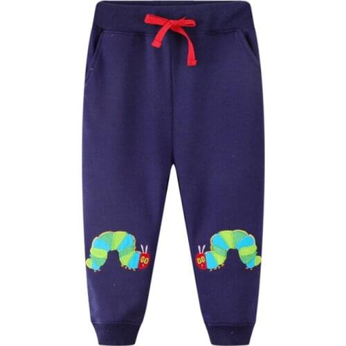 Funnygame New 2021 Cartoon Childrens Long Pants Cotton Cute Boys Girls Sweatpants for Autumn Spring Kids Trousers Pants